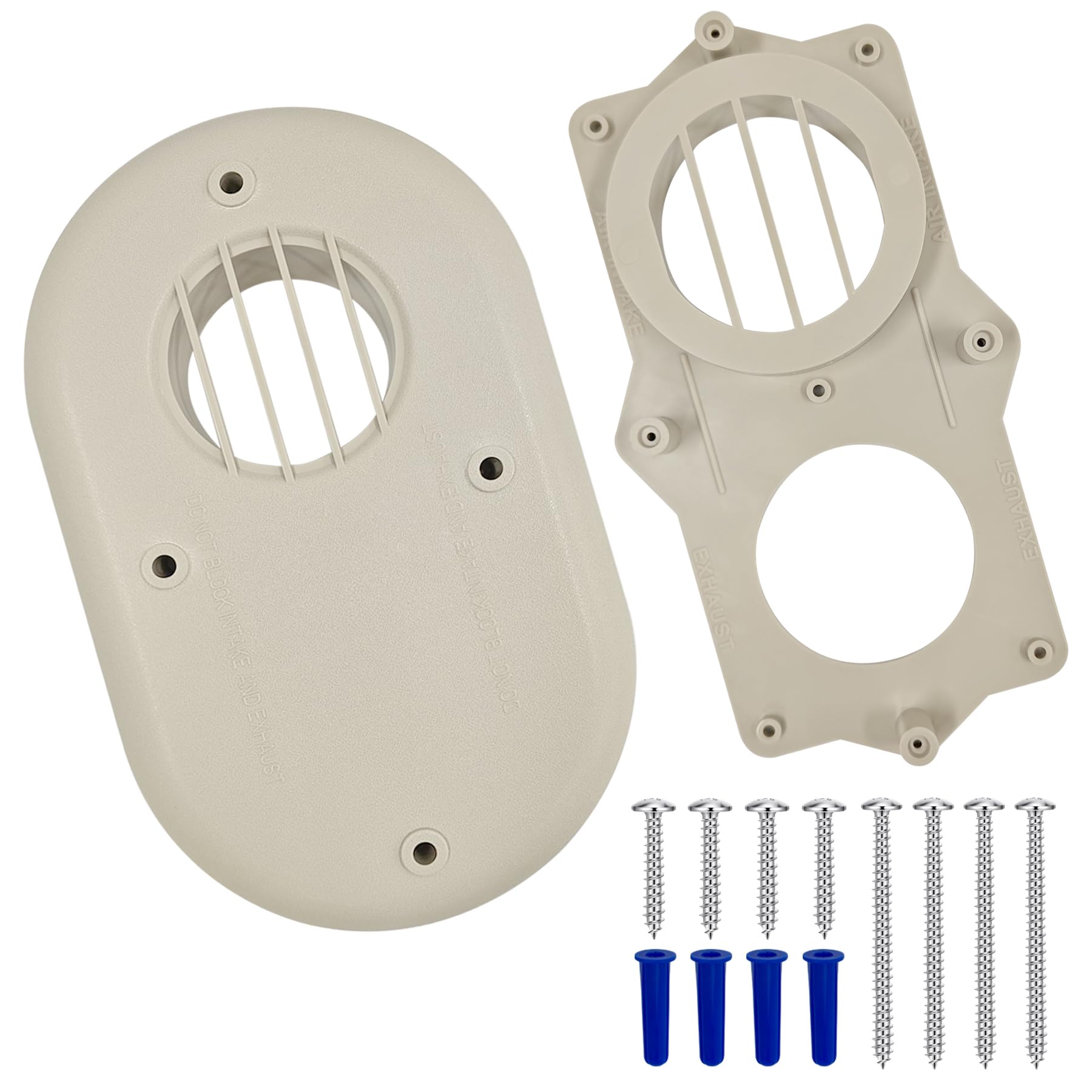 SP20286 3-Inch Vent Horizontal Vent Termination Kit, with Screws